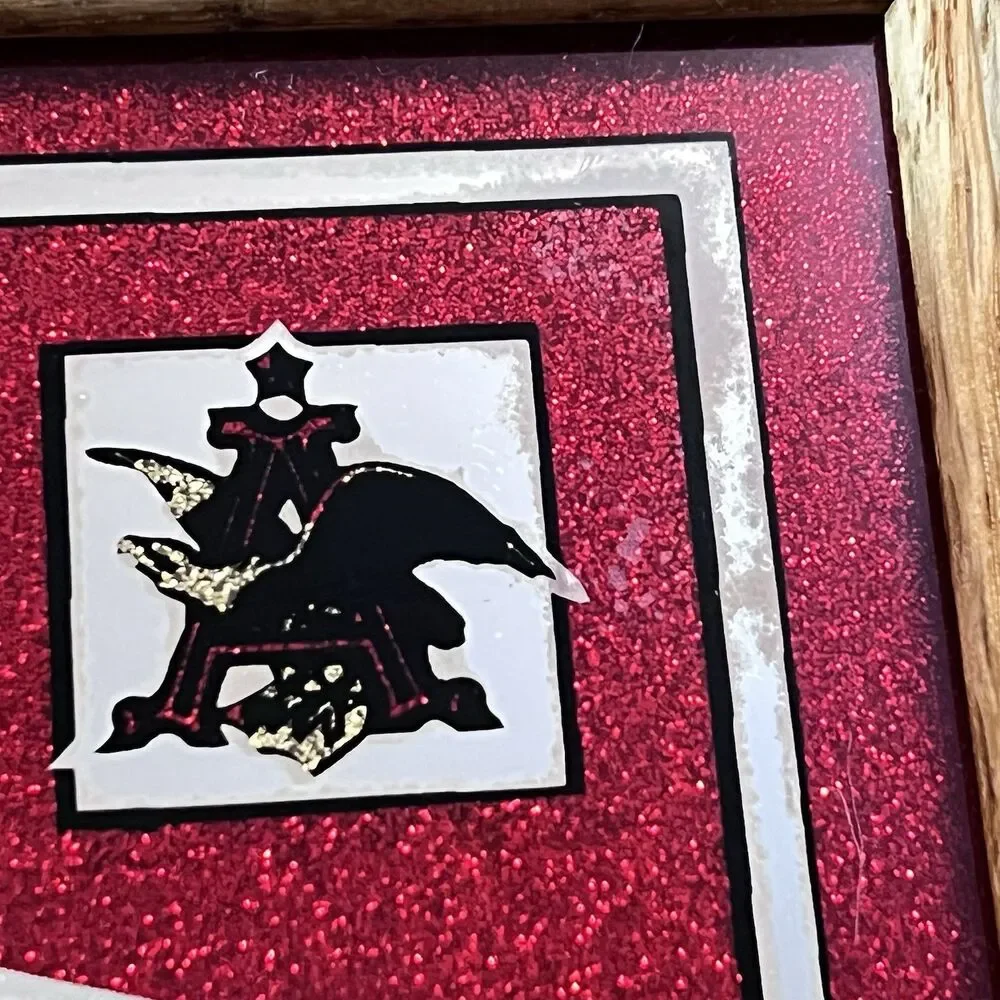 Vintage Budweiser Beer Advertising Solid Wood Framed Mirror Sign Bud-NOS 1981
